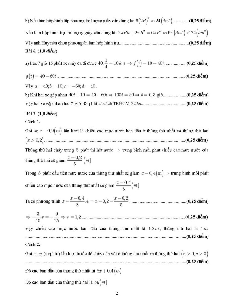 TP Hồ Chí Minh: Toàn bộ đáp án các môn thi tuyển sinh vào lớp 10 THPT năm 2024 - 2025 ảnh 7