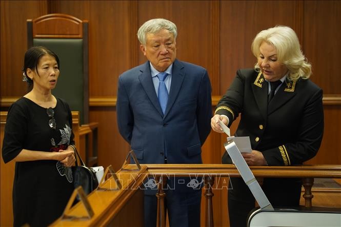 Đoàn đại biểu Tòa án Nhân dân Tối cao Việt Nam thăm và làm việc tại LB Nga ảnh 1