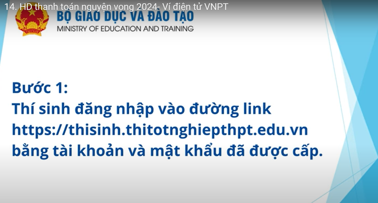 Hướng dẫn nộp lệ phí xét tuyển đại học trực tuyến từ ngày 31/7 ảnh 1