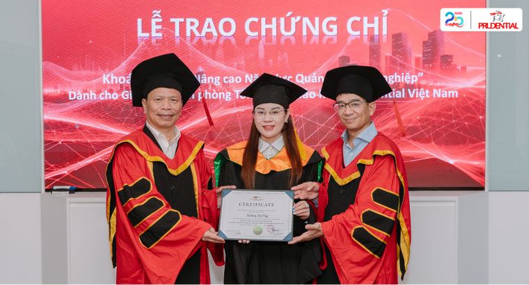 Prudential bế giảng khóa “Nâng cao năng lực quản trị doanh nghiệp”, hoàn thiện hình mẫu nhà lãnh đạo đa năng ảnh 2