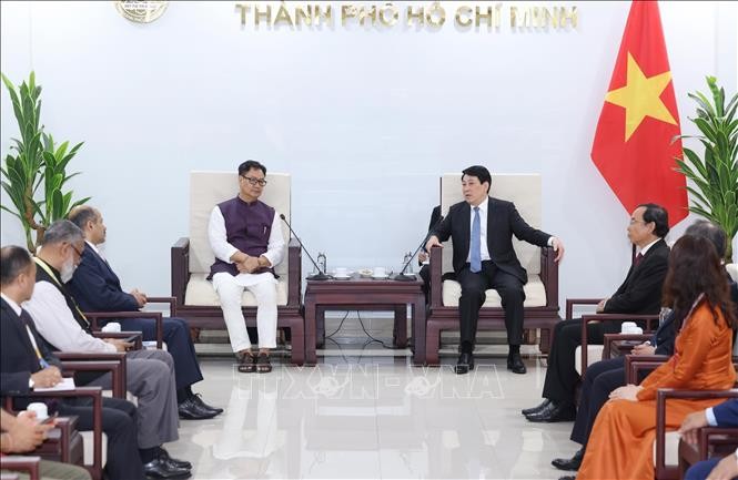 Chủ tịch nước tiếp Bộ trưởng các vấn đề Nghị viện và Dân tộc thiểu số Ấn Độ ảnh 3