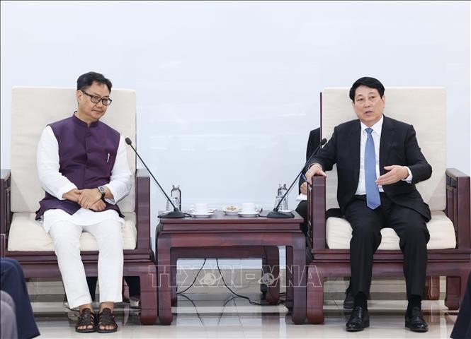 Chủ tịch nước tiếp Bộ trưởng các vấn đề Nghị viện và Dân tộc thiểu số Ấn Độ ảnh 2