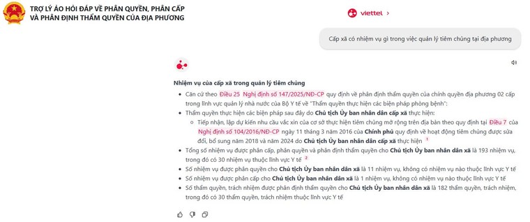 Trợ lý ảo Cán bộ công chức: Giải pháp tra cứu thẩm quyền tức thì cho chính quyền 2 cấp ảnh 1