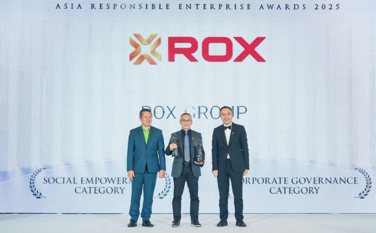 Sáng tạo trong quản trị và CSR, ROX Group được vinh danh tại AREA 2025 ảnh 1