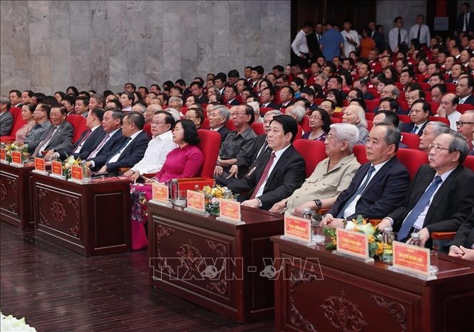 Lãnh đạo Đảng, Nhà nước dự Lễ công bố các nghị quyết, quyết định sáp nhập đơn vị hành chính ảnh 3