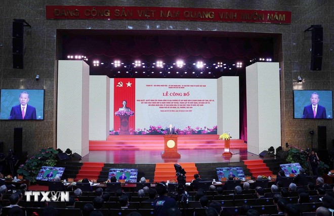 Tổng Bí thư Tô Lâm: Hợp nhất không gian không phải là sự cộng gộp đơn thuần ảnh 2