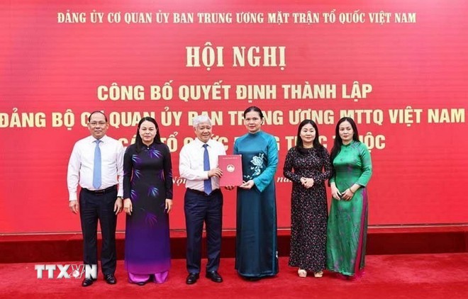 Thành lập Đảng bộ Cơ quan Ủy ban Trung ương Mặt trận Tổ quốc Việt Nam ảnh 1