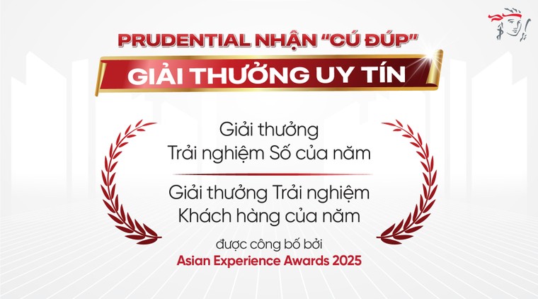 Prudential nhận “cú đúp”tại Asian Experience Awards 2025 ảnh 1