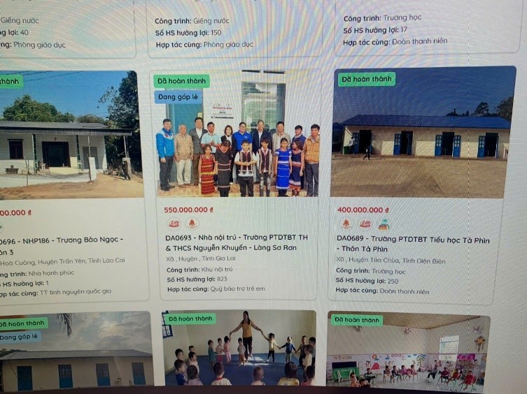 Tiếp tục phát hiện loạt dự án trường học thuộc hệ sinh thái Nuôi em, đã xây dựng xong vẫn kêu gọi đóng góp ảnh 1