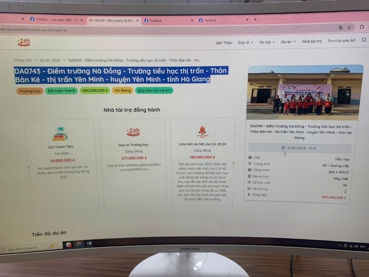 Tiếp tục phát hiện loạt dự án trường học thuộc hệ sinh thái Nuôi em, đã xây dựng xong vẫn kêu gọi đóng góp ảnh 4