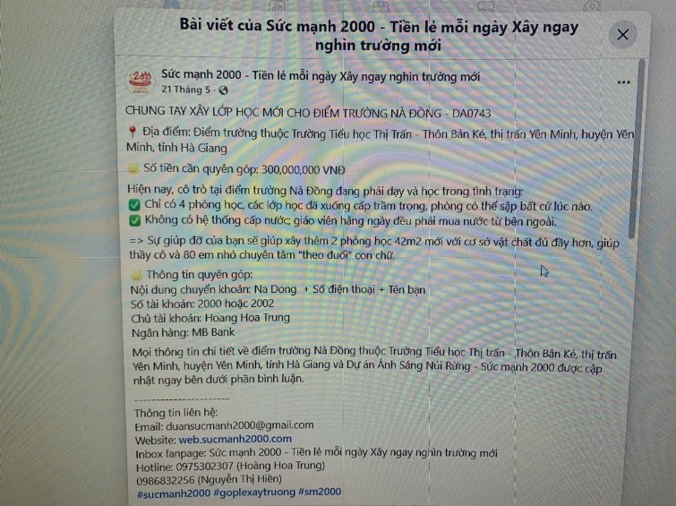 Tiếp tục phát hiện loạt dự án trường học thuộc hệ sinh thái Nuôi em, đã xây dựng xong vẫn kêu gọi đóng góp ảnh 6