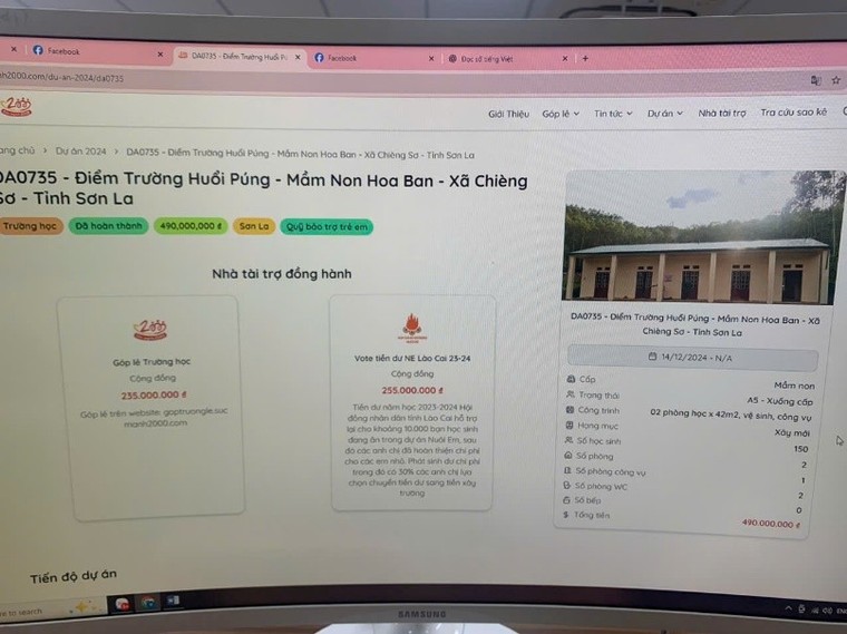 Tiếp tục phát hiện loạt dự án trường học thuộc hệ sinh thái Nuôi em, đã xây dựng xong vẫn kêu gọi đóng góp ảnh 7