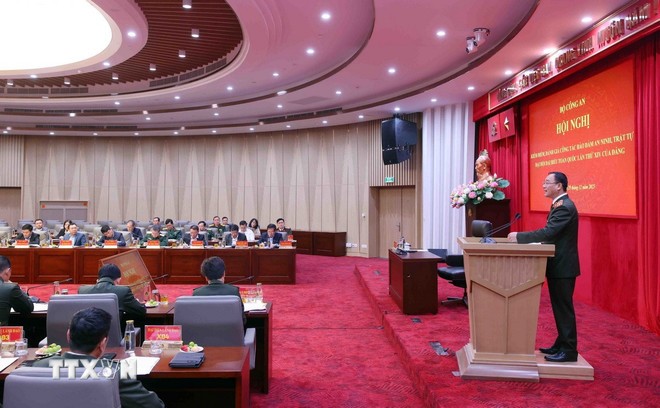 Hội nghị kiểm điểm, đánh giá công tác đảm bảo an ninh Đại hội XIV của Đảng ảnh 1