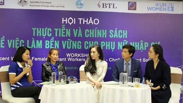 Cần chính sách việc làm bền vững cho nữ lao động nhập cư ảnh 1