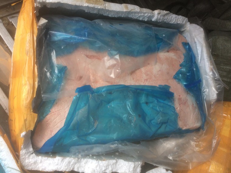 Thu giữ hơn 10 tấn nầm lợn không rõ nguồn gốc ảnh 7