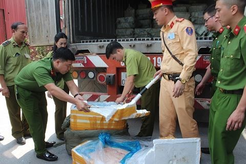 Thu giữ hơn 10 tấn nầm lợn không rõ nguồn gốc ảnh 3