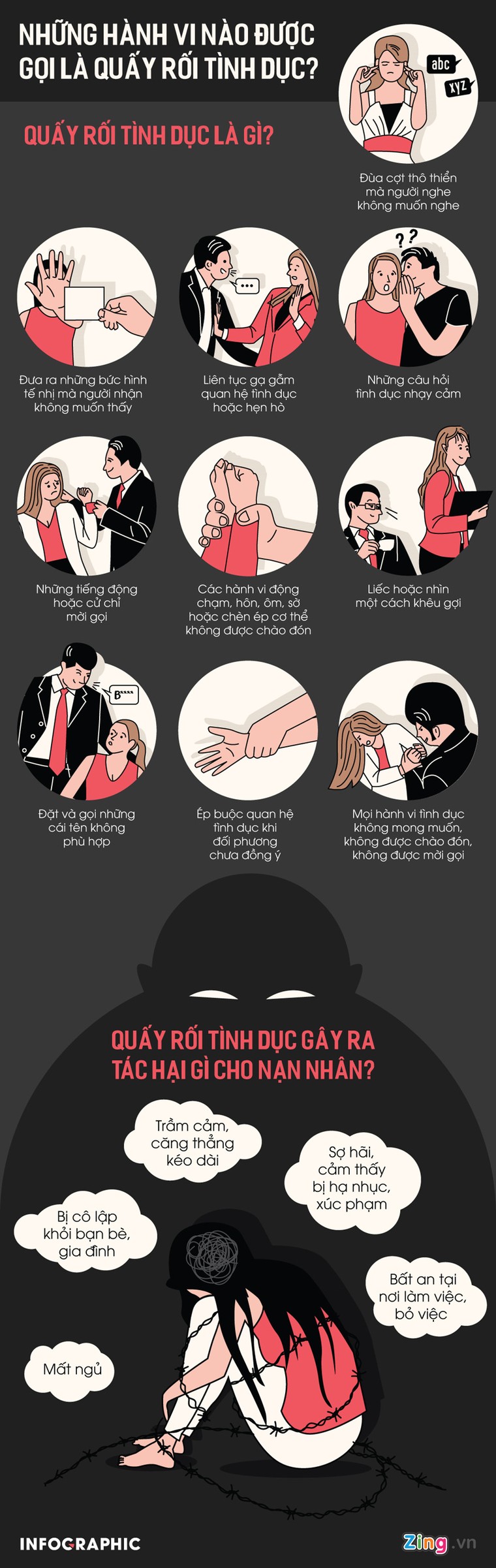 Vỗ mông, gạ gẫm, gọi tên tục tĩu... đều là hành vi quấy rối tình dục ảnh 1