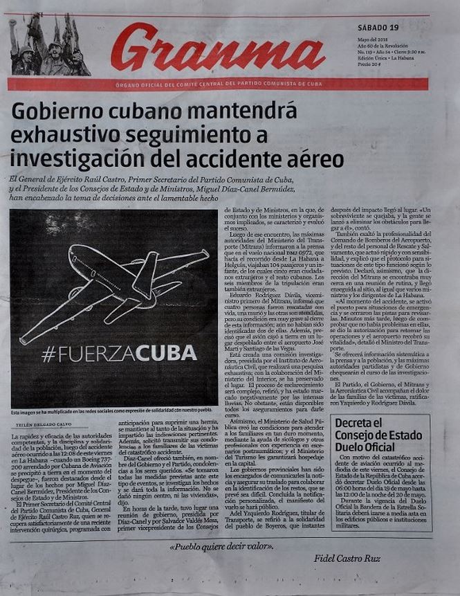 Cuba đau thương sau vụ tai nạn máy bay thảm khốc ảnh 3