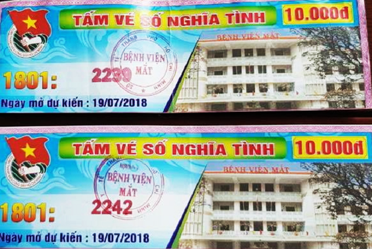 Chuyện lạ: Bệnh viện... phát hành vé số ảnh 1