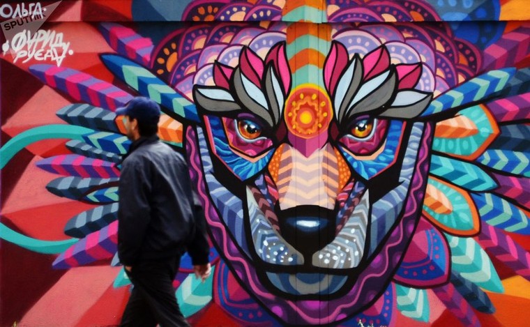 Graffiti sáng tạo nhất cho World Cup 2018 ở Moskva ảnh 4