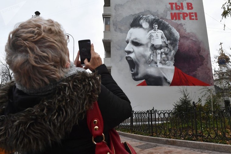 Graffiti sáng tạo nhất cho World Cup 2018 ở Moskva ảnh 11