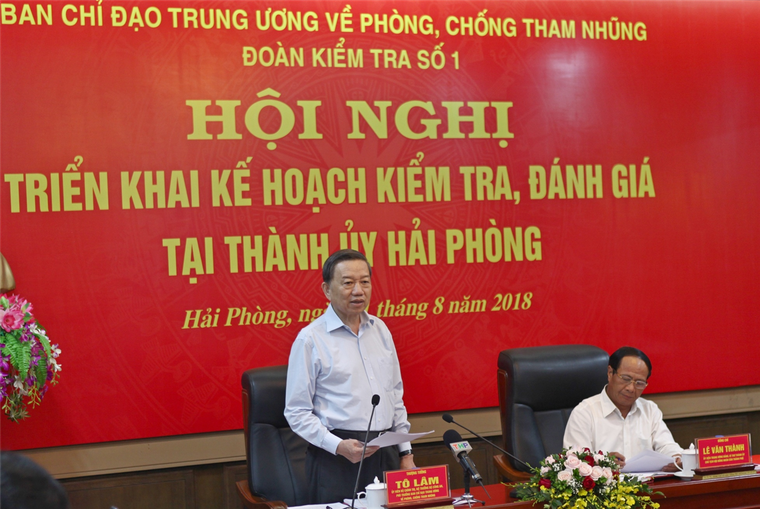 Ban Chỉ đạo Trung ương kiểm tra công tác phòng chống tham nhũng tại Hải Phòng ảnh 1