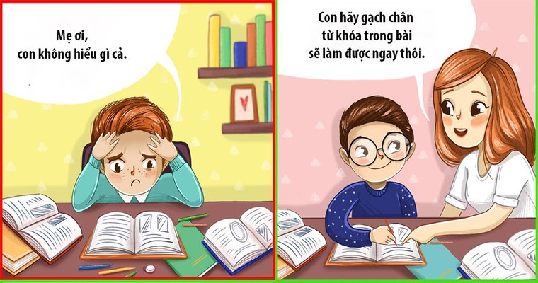 Bộ ảnh giúp cha mẹ dạy con đúng cách ảnh 1