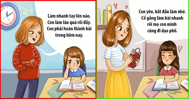 Bộ ảnh giúp cha mẹ dạy con đúng cách ảnh 2