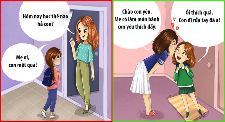 Bộ ảnh giúp cha mẹ dạy con đúng cách ảnh 6