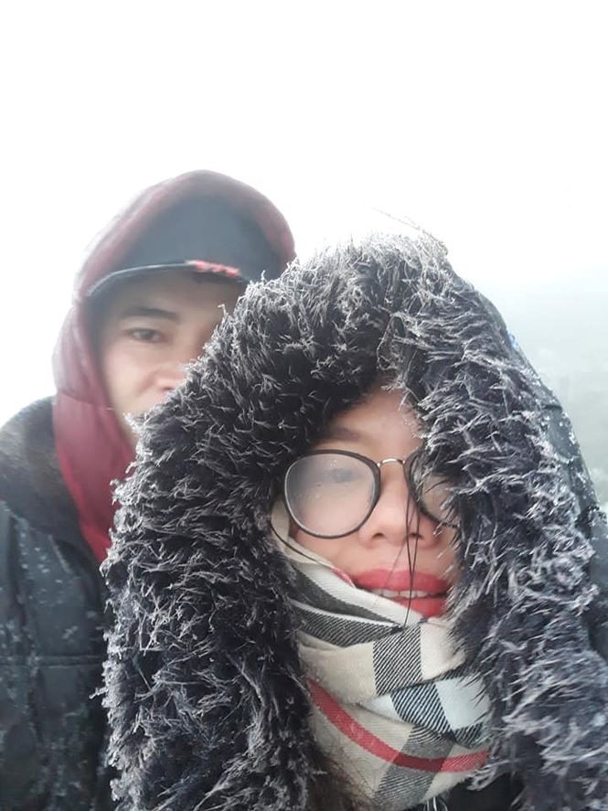 Băng tuyết xuất hiện phủ trắng Mẫu Sơn ảnh 4