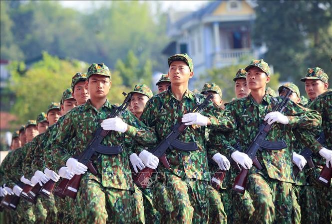 Lực lượng vũ trang tập luyện, chuẩn bị cho lễ kỷ niệm 65 năm Chiến thắng Điện Biên Phủ ảnh 6