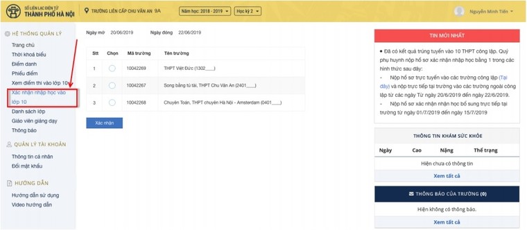Hà Nội hướng dẫn chi tiết cho lần đầu áp dụng xác nhận nhập học trực tuyến vào lớp 10 ảnh 2