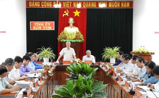 Thường trực Ban Bí thư Trần Quốc Vượng làm việc với Tỉnh ủy Kon Tum ảnh 1