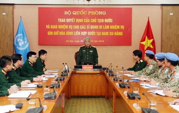 Thêm 2 sỹ quan đi làm nhiệm vụ gìn giữ hòa bình tại Phái bộ Nam Sudan ảnh 1