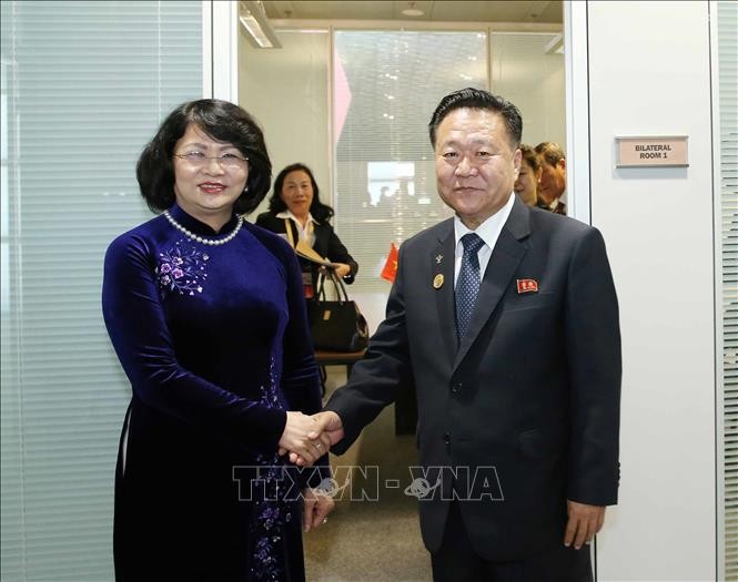 Phó Chủ tịch nước gặp lãnh đạo Venezuela, Triều Tiên và Nghị viện Liên minh Châu Phi ảnh 1