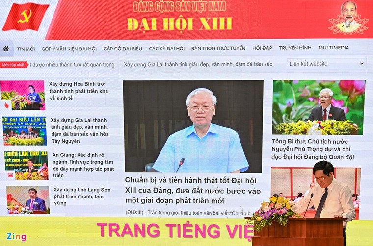 Khai trương trang tin điện tử Đại hội XIII của Đảng ảnh 2