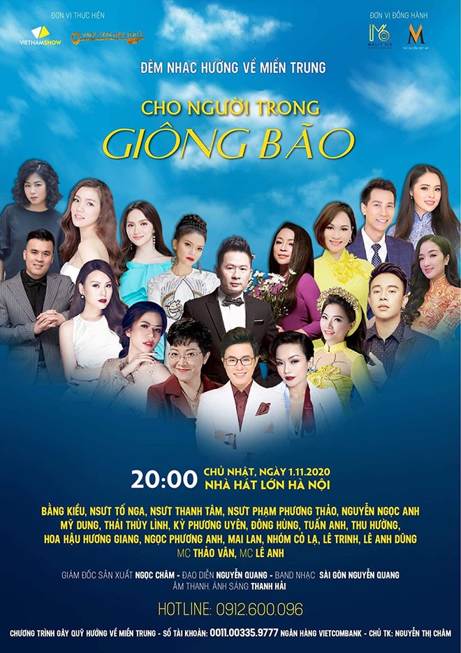 Các ngôi sao nổi tiếng tham gia đêm nhạc hướng về miền Trung ảnh 1
