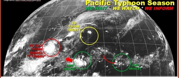 Bão số 8 giảm xuống cấp 11, áp thấp mới xuất hiện, nguy cơ thành bão số 9 ảnh 2