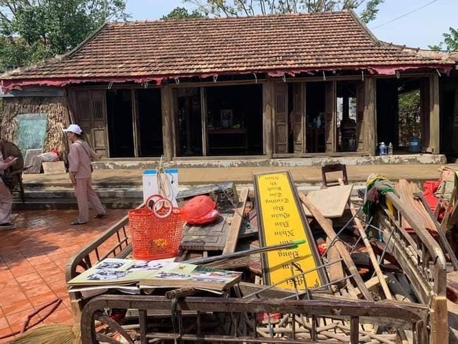 Ngôi nhà lưu niệm Đại tướng Võ Nguyên Giáp hư hỏng nặng do mưa lũ ảnh 8