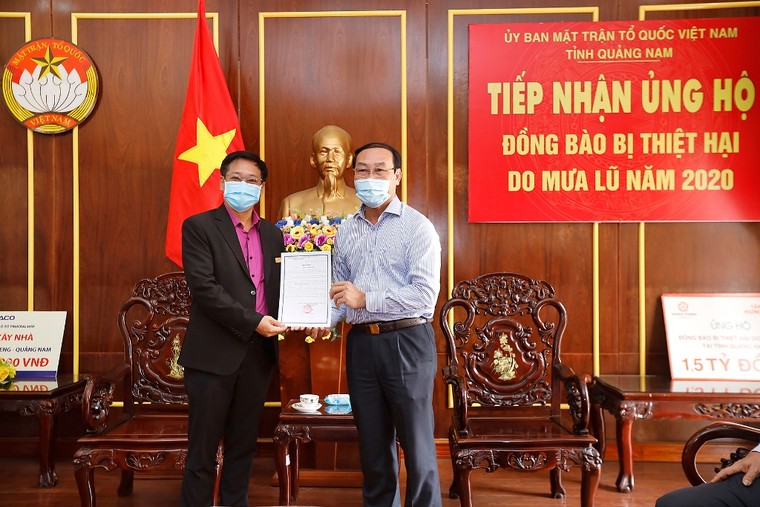 Tập đoàn Hưng Thịnh ủng hộ 3 tỷ đồng hỗ trợ đồng bào bị thiệt hại do bão số 9 tại Quảng Nam và Quảng Ngãi ảnh 1