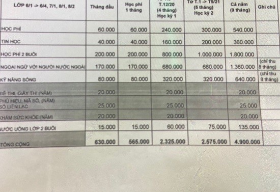 Lạm thu trong trường công lập – Bài 2: “Đến chiếc bao bì, nhãn vở… cũng thu tiền” ảnh 3