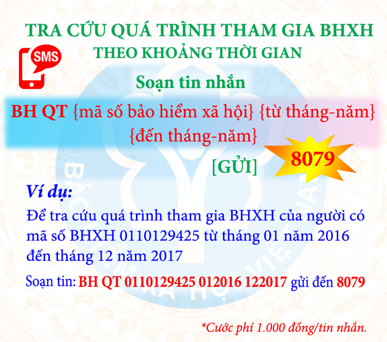 Người dân có thể tra cứu quá trình đóng, hưởng BHXH, BHYT qua dịch vụ tin nhắn ảnh 4