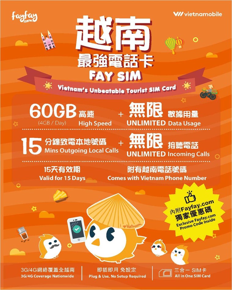 Fayfay.com và Vietnamobile cùng nhau hợp tác để cho ra mắt sim du lịch FAY SIM ảnh 1