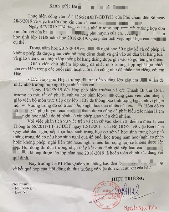Con ở lại lớp, 'nữ hoàng ngọc trai' ở Phú Quốc lên mạng chửi hiệu trưởng là 'chó tha' ảnh 1