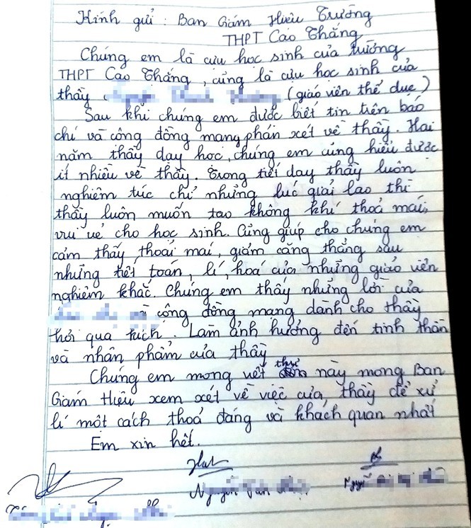 Nhiều cựu học sinh lên tiếng về thầy giáo bị tố khiếm nhã nữ sinh lớp 10 ảnh 1
