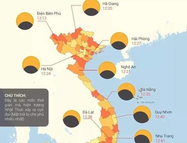 Bác sĩ cảnh báo tổn thương mắt khi xem nhật thực một phần tại Việt Nam ảnh 1
