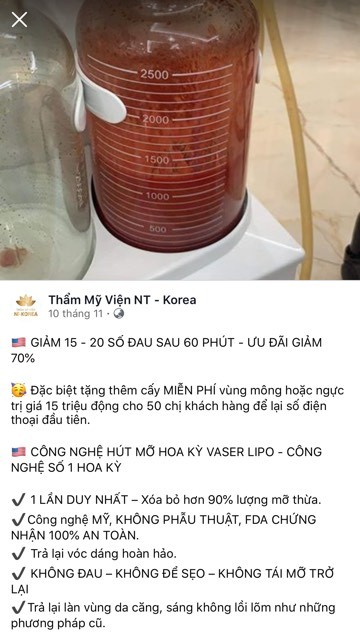 Bát nháo dịch vụ hút mỡ làm đẹp, cơ quan chức năng ‘bất lực’ trong việc xử lý? ảnh 1