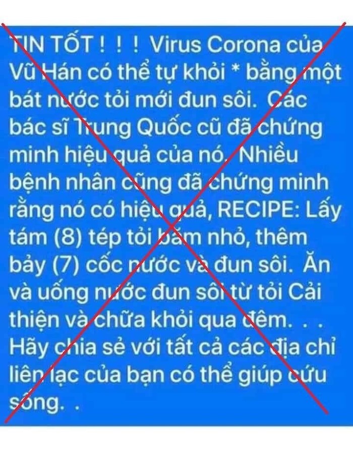 Tung tin ‘ăn tỏi chữa khỏi được Covid-19’, một phụ nữ bị xử phạt 12,5 triệu đồng ảnh 1