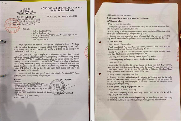 Viên nang Kovir chưa cấp phép đã được Bộ Y tế dùng để phòng, hỗ trợ điều trị COVID-19? ảnh 2