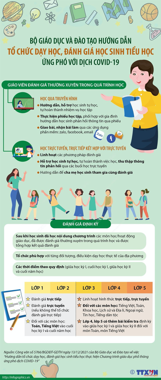 Ứng phó COVID-19: Tổ chức dạy học, đánh giá học sinh tiểu học như thế nào? ảnh 1